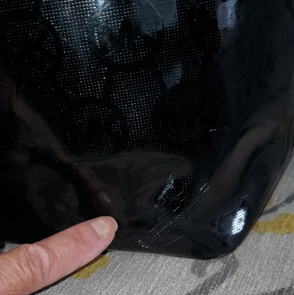 Michael Kors Black Patent Tote and Estee Lauder Bag⚜️🖤⚜️ - Picture 13 of 13